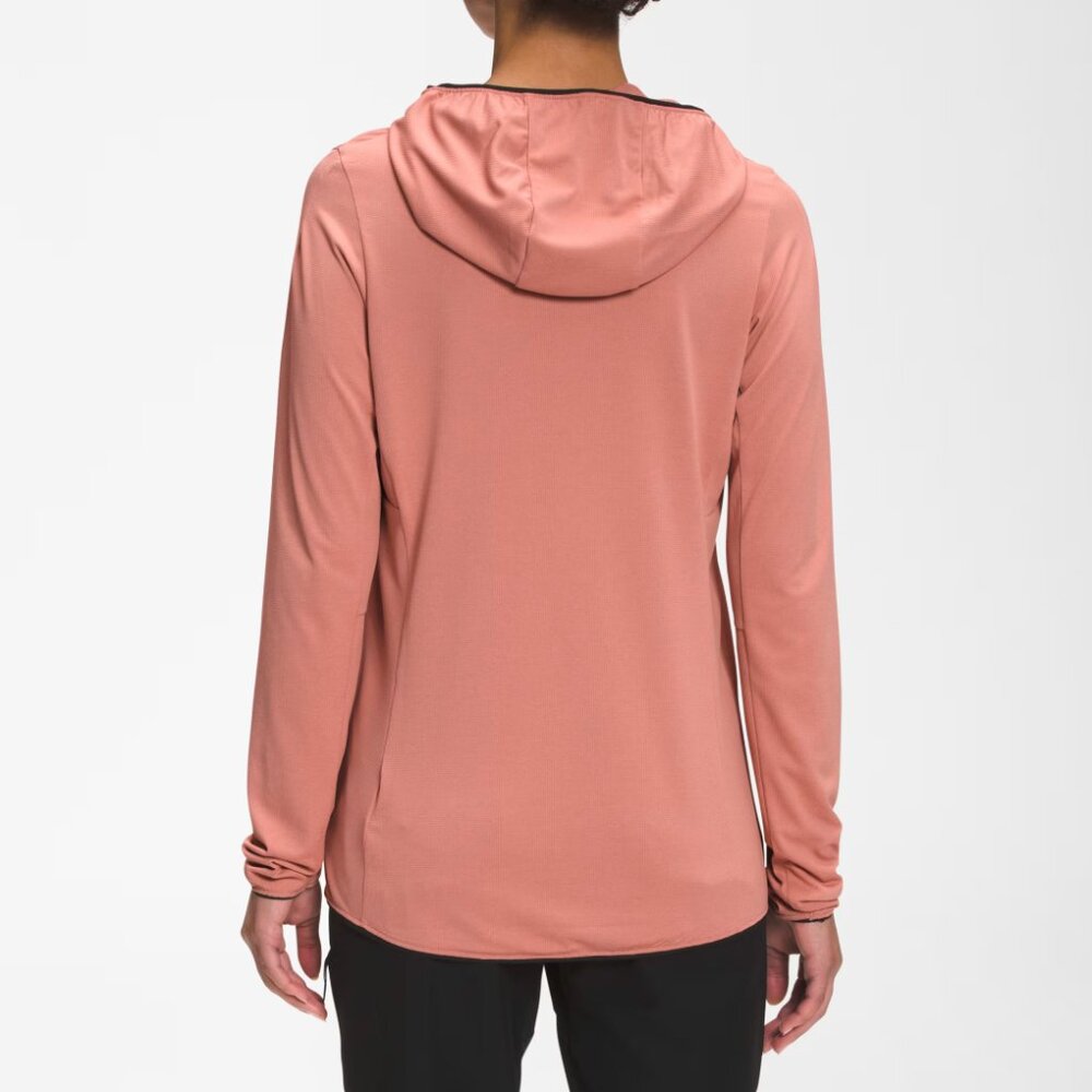 The North Face Belay waffle grid sun hoodie - rose dawn (pink) - Picture 2 of 8